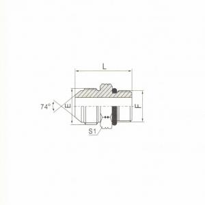 JIC Male 74°  Cone/SAE O-Ring Boss L-Series ISO 11926-3