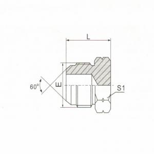 JIS Gas Male 60° Cone Plug