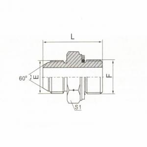 JIS Gas Male 60° Cone/BSP Male O-Ring