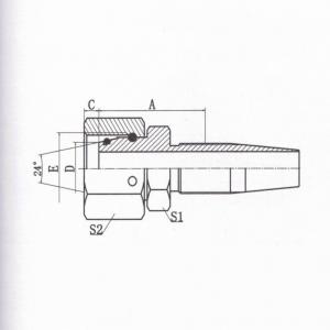 Metric Female 24°  Cone O-Ring H.T