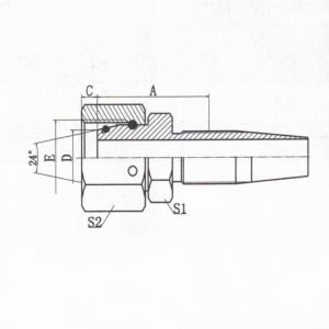 Metric Female 24°  Cone O-Ring L.T