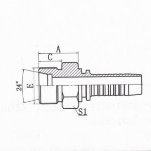 Metric Male 24°Cone Seat H.T.ISO 84341 DIN 3861