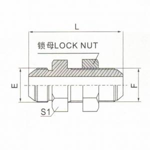 Metric Male 74° Cone Bulkhead