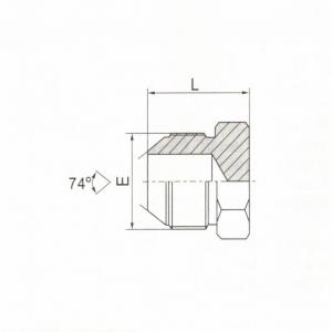 Metric Male 74° Cone Plug