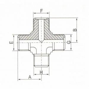 Metric Male O-Ring Cross