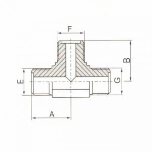 Metric Male O-Ring Tee