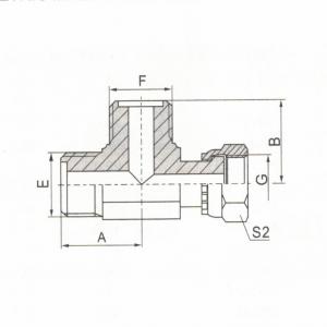 Metric Male O-Ring Tee