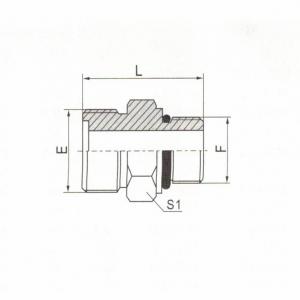 Metric Male O-Ring/Metric Male S-Series ISO6149-2