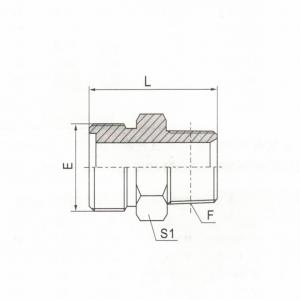 Metric Male O-Ring/NPT Male