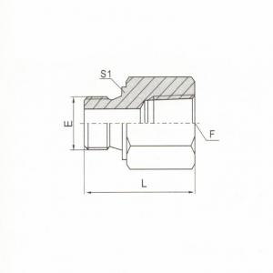 Metric Male with Bonded Seal/NPT Female