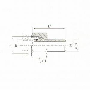 Metric Thread Bite Type Tube Fitting