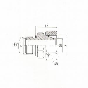 Metric Thread with Captive Seal/Metric Female 24°  Cone O-Ring Sealing