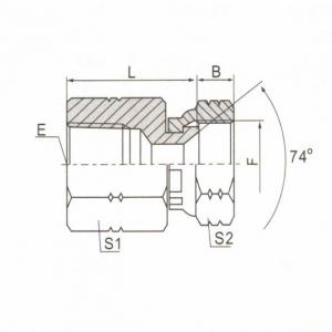 NPT Female/JIC Female 74°  Seat