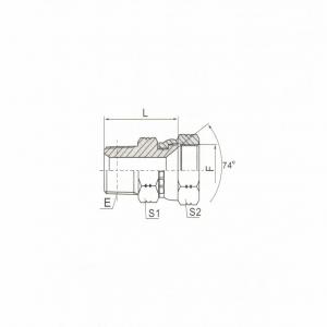 NPT Male/JIC Female 74°  Seat