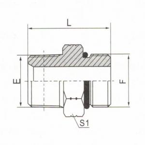 NPT Male/SAE O-Ring Boss L-Series ISO 11926-3