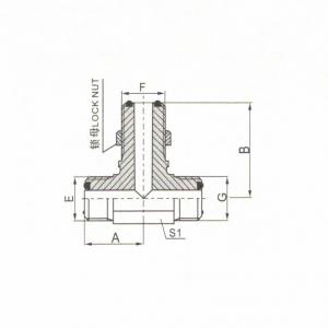 ORFS Male O-Ring Bulkhead Branch Tee