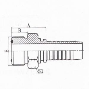 ORFS Male O-Ring Seal ISO8434-3 SAE J1453