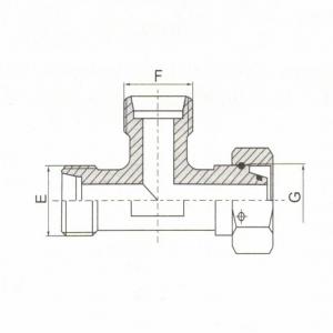 Run Tee Fitting with Swivel Nut