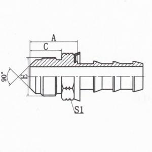 SAE Male 90°  Cone