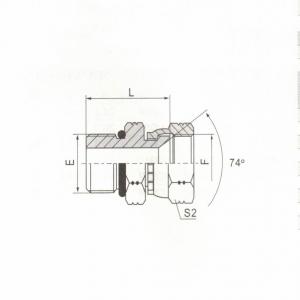 SAE O-Ring Boss L-Series ISO 11926-3/JIC Female 74°  Seat