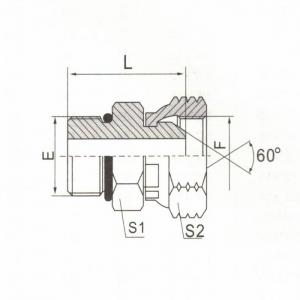 SAE O-Ring Boss L-Series ISO 11926-3/NPSM Female 60°  Cone