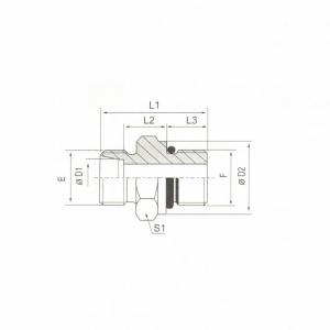 UN UNF Thread Stud Ends with O-Ring Sealing ISO 11926